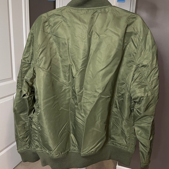 ✖️SOLD✖️MEN’S Polo Army Green Bomber Jacket - Picture 2 of 2